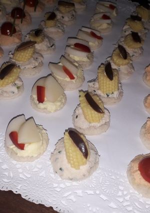 Una foto de Canapés de Palmitos