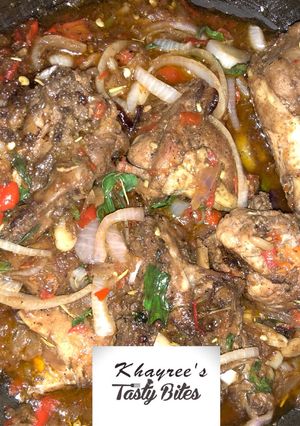 A picture of Minty pepper chicken.