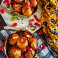 A picture of Sweet Potato Gulab Jamun.