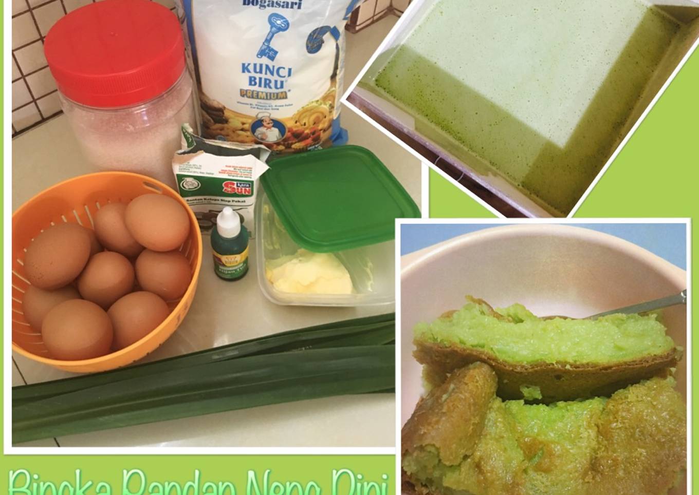 Bingka pandan a la Neng Dini
