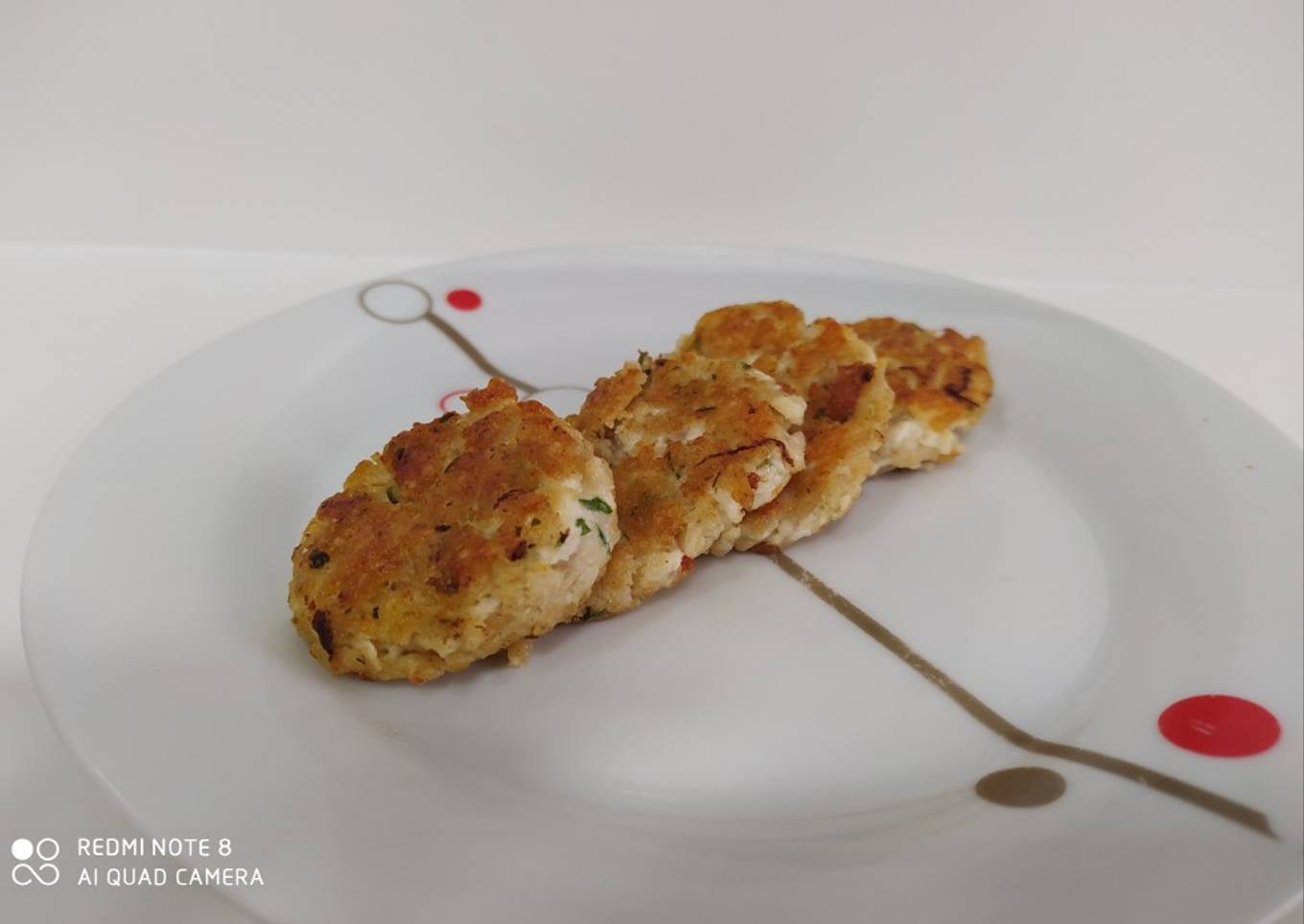 Hamburguesitas pollo-pasta BLW