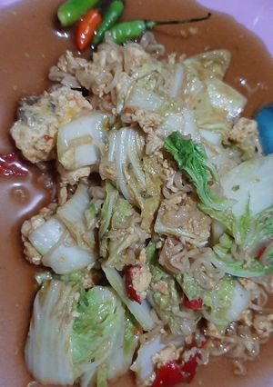 Foto resep Mie tek"abang" dengan mie gelas