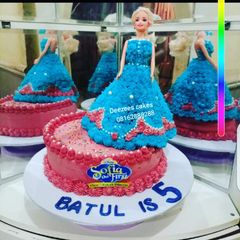 A picture of Princess castle cake.