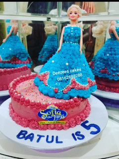 A picture of Princess castle cake.