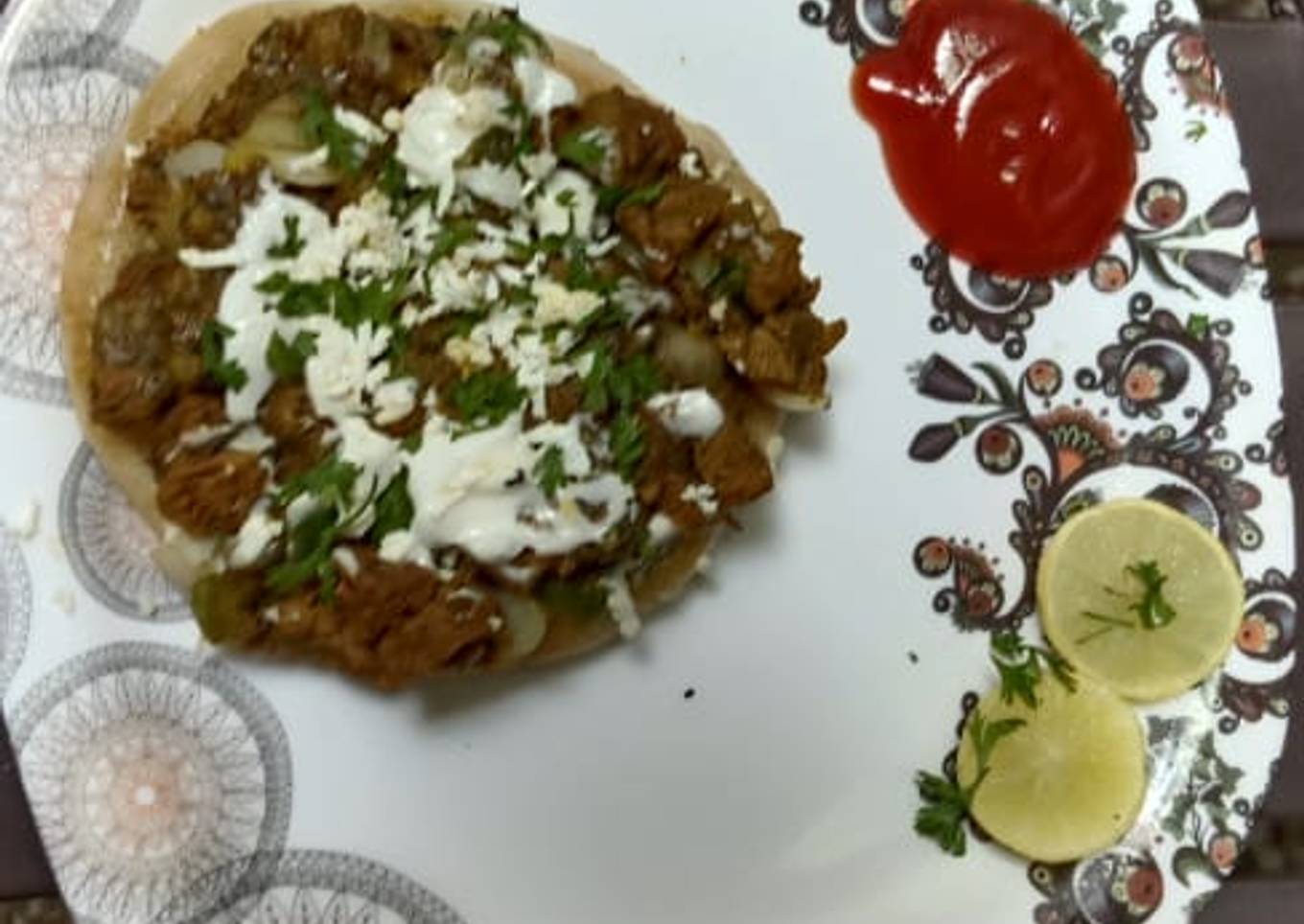 Aloo soyabeen kulcha