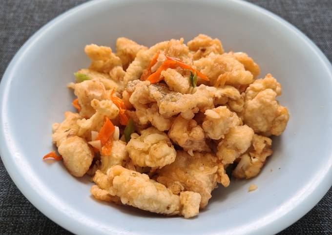 Cara Memasak Kakap fillet crispy tumis cabe garam Anti Gagal
