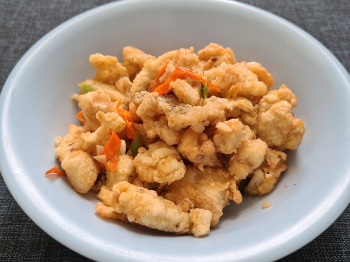 Cara Memasak Kakap fillet crispy tumis cabe garam Anti Gagal