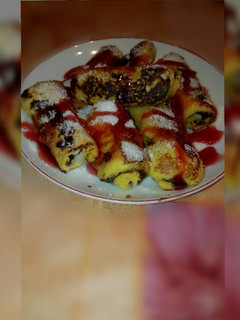 Una foto de Rollitos de nutella