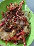 Lobster with caramelized butter shallot and garlic