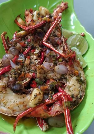 Foto resep Lobster with caramelized butter shallot and garlic