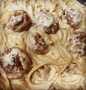 Recipe Fettuccine Alfredo with Italian Meatballs &amp; Mushrooms the Can Spoil the Tongue So Delicious