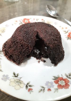 Una foto de 🌋🌋Volcán de chocolate individual 🌋🌋
