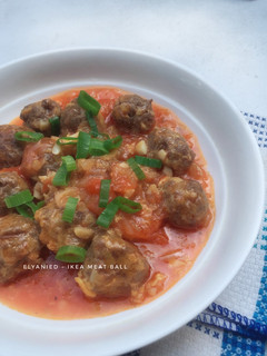 Foto resep Ikea meat ball - bola2 daging asam manis