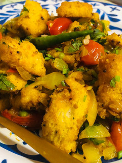A picture of Bread Upma.