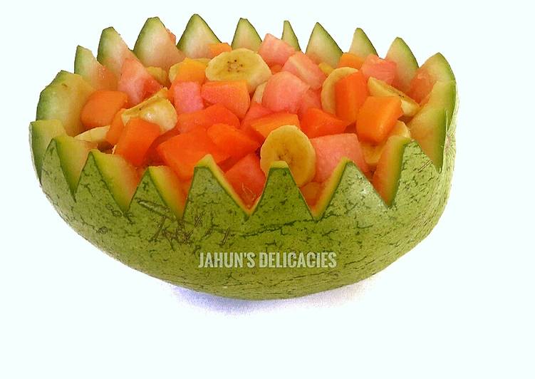 Simple Way to Make Super Quick Homemade Fruits Salad Canoe | Satisfyingrecipe.web.app