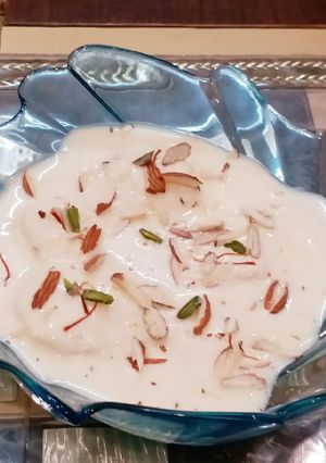 A picture of Button Rasmalai.