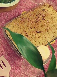 صورة لوصفة مكرونه بالقشطه والجبنه