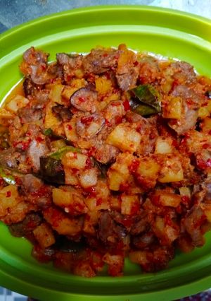 Foto resep Sambel goreng kentang ati