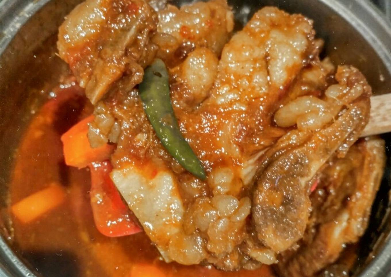 Tengkleng Rica Balungan Kambing Khas Solo