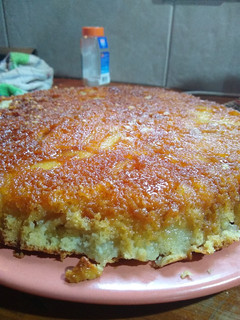 Una foto de Tarta invertida de manzana súper rendidora y deliciosa !