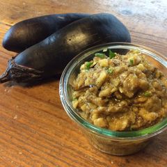 A picture of Roasted eggplant dip.