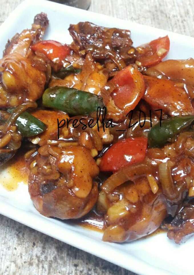 Foto resep Ayam lada hitam