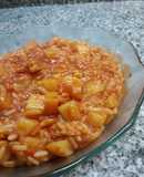 Guisito de arroz, papas y alitas 🍽