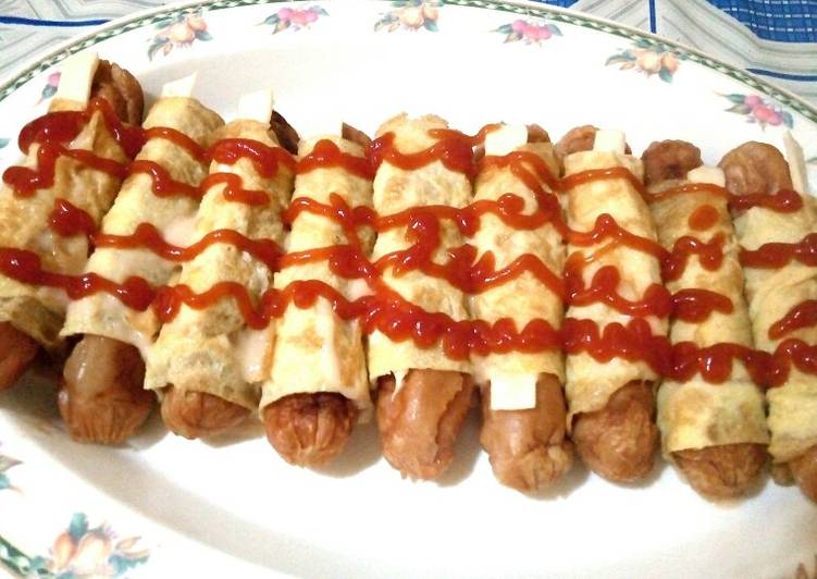 Resep Sausage Egg Roll with Cheese 🍴 Anti Gagal