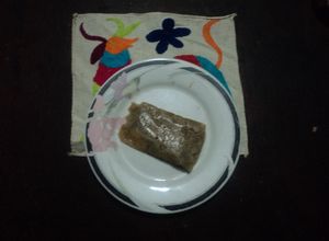 Una foto de Tamal Barroco de pollo con piloncillo y especias de oriente. Jalisco México