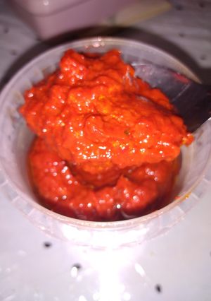 صورة لوصفة فلفل حار (هريسة) 🌶️🌶️