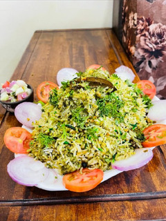 A picture of Chicken Biryani.