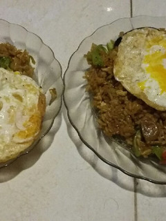 Foto resep Nasgor campur" (brokoli, bakso, telur)