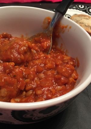 Una foto de Guiso con albóndigas de cerdo