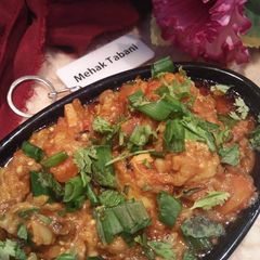 A picture of Baingan ka bharta.