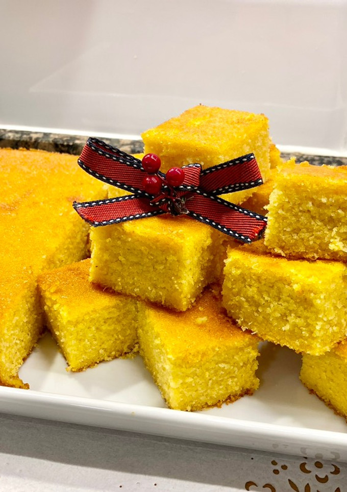 Una foto de Bizcocho de maíz dulce “sin gluten “