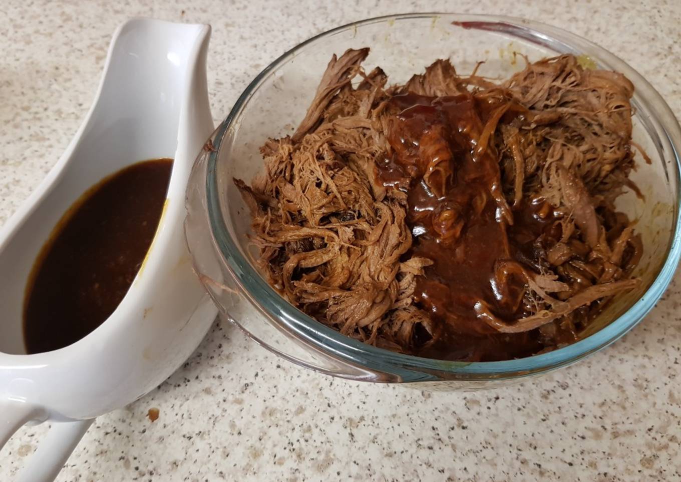 My Slow BBQ Pulled Beef. 😁