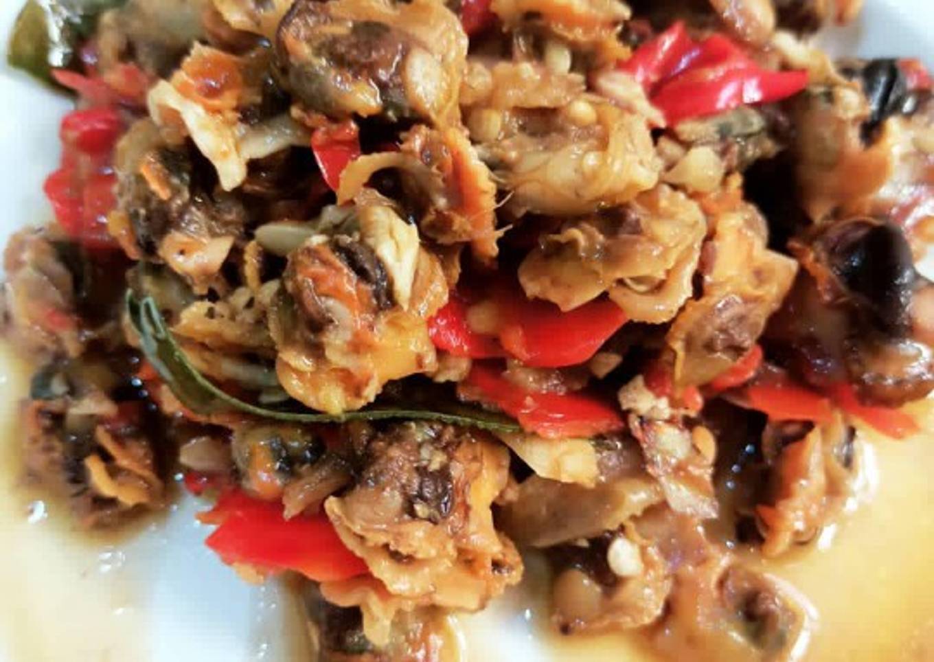 Kerang balado pedas manis