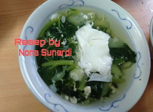 Foto resep Sayur bayam emes telor menu diet aku