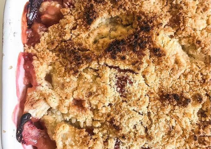 Crumble pommes fraises 🍏🍓