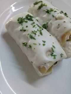 Una foto de Canelones de verduras