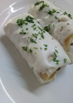 Una foto de Canelones de verduras