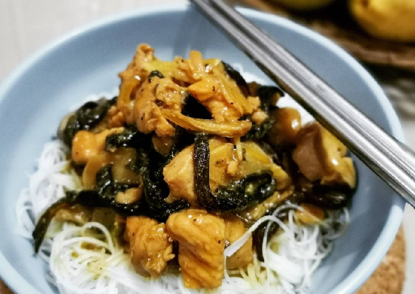 Bihun Jamur Lada Hitam