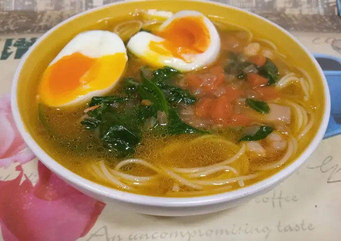 Receta Sopa de verduras con fideos estilo oriental