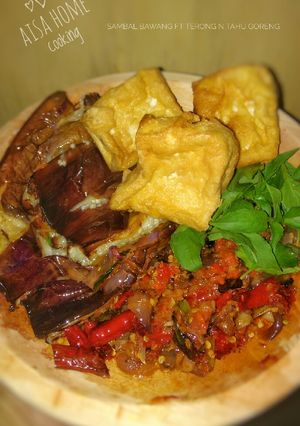Foto resep Sambal bawang + terong n tahu goreng