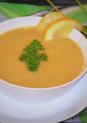 A picture of Lentil and Vegetable Soup.