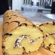 VANILLA ROLLCAKE with Choco-Tiramisu Buttercream