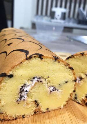 Foto resep VANILLA ROLLCAKE with Choco-Tiramisu Buttercream
