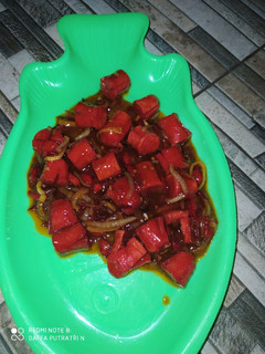 Foto resep Sosis asam manis pedas