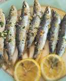 Sardinas cocinadas en el horno. Una maravilla