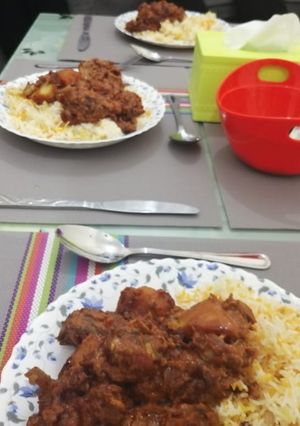 A picture of Beef biriani.